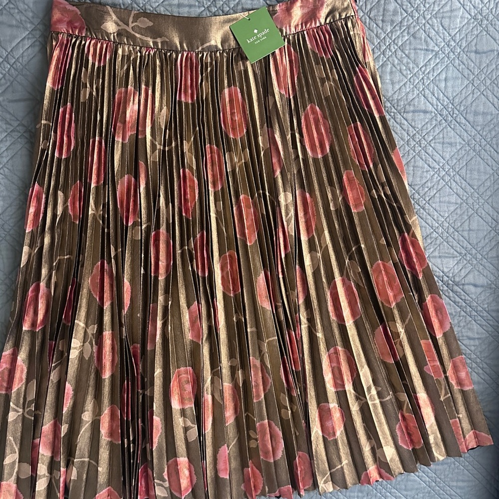 Kate Spade hazy rose pleated skirt